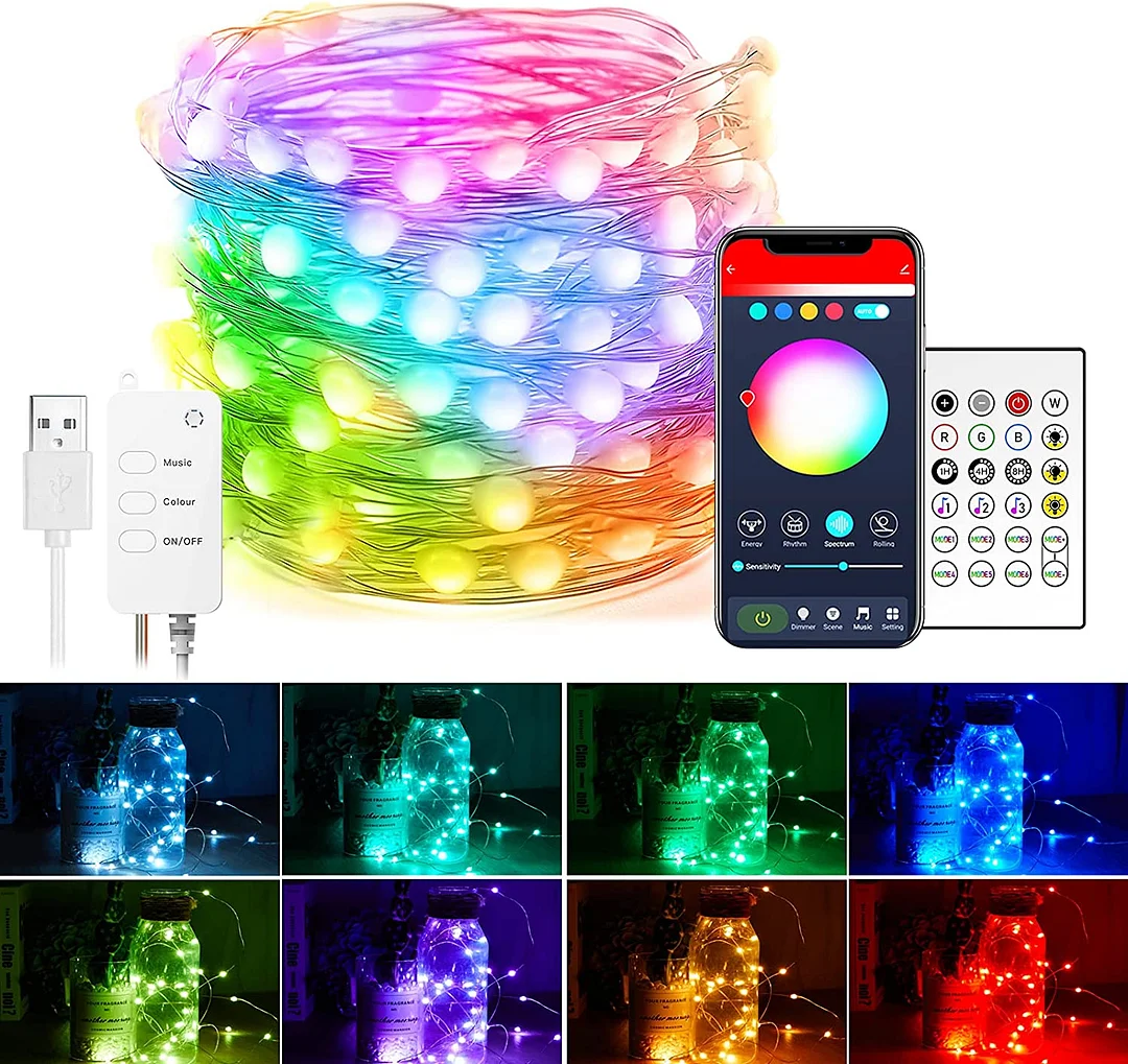 USB LED Bluetooth Christmas Tree DecorationString Lights