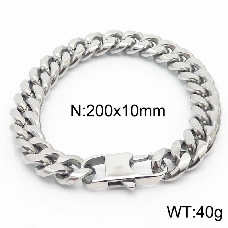 Minimalist Solid Color Titanium Steel Unisex Bracelets