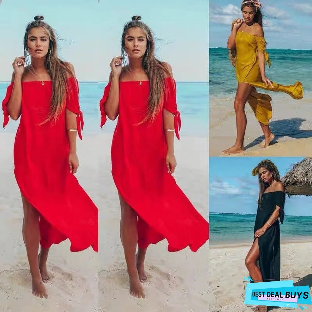 Beachwear Off Shoulder Dress