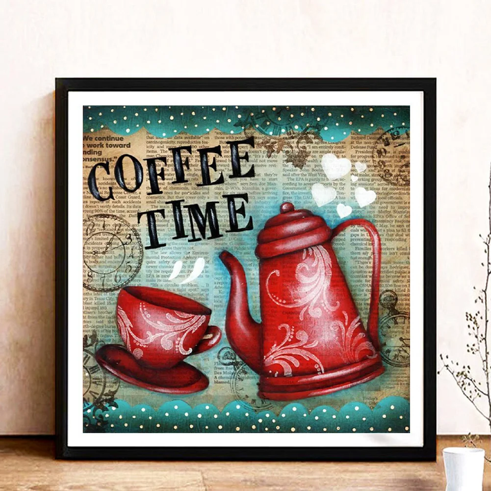 Diamond Painting - Full Round Drill - Coffee Time(30*30cm)