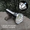 Lampe de Poche Super Lumineuse 100000 Lumen Haute Puissance LED