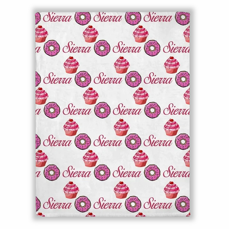 BlanketCute-Personalized Lovely Kid Cartoon Patterns Blanket with Your Kid's Name | 01