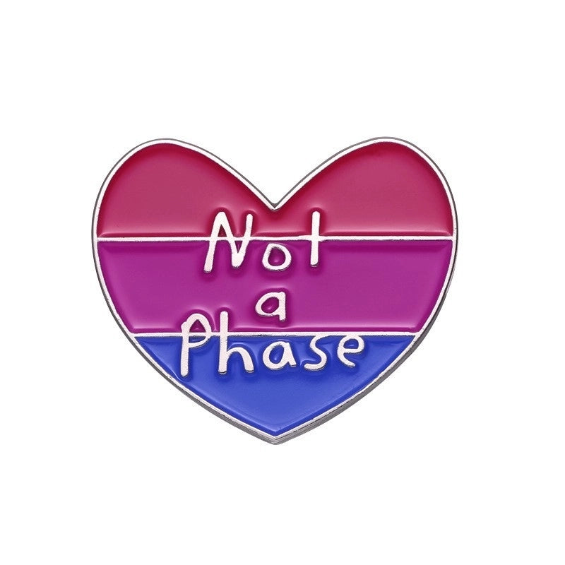 Cute Pin Letter Heart Shape Alloy Stoving Varnish Unisex Brooches