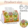(24cm)Diamond Art Tissue Box DIY PU Napkin Cover for Home(best grandma ever)