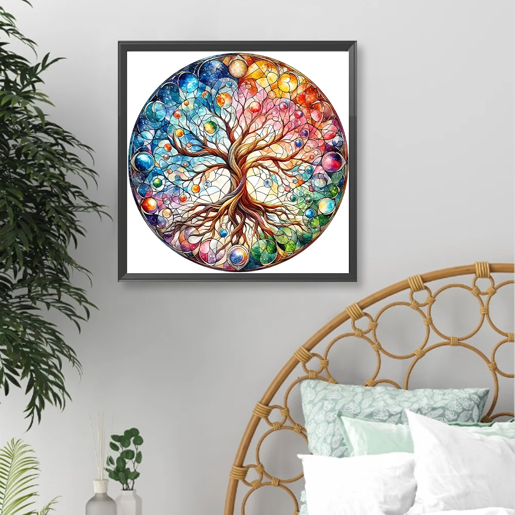 Diamond Painting - Full Round Drill - Life Tree(Canvas|40*40cm)