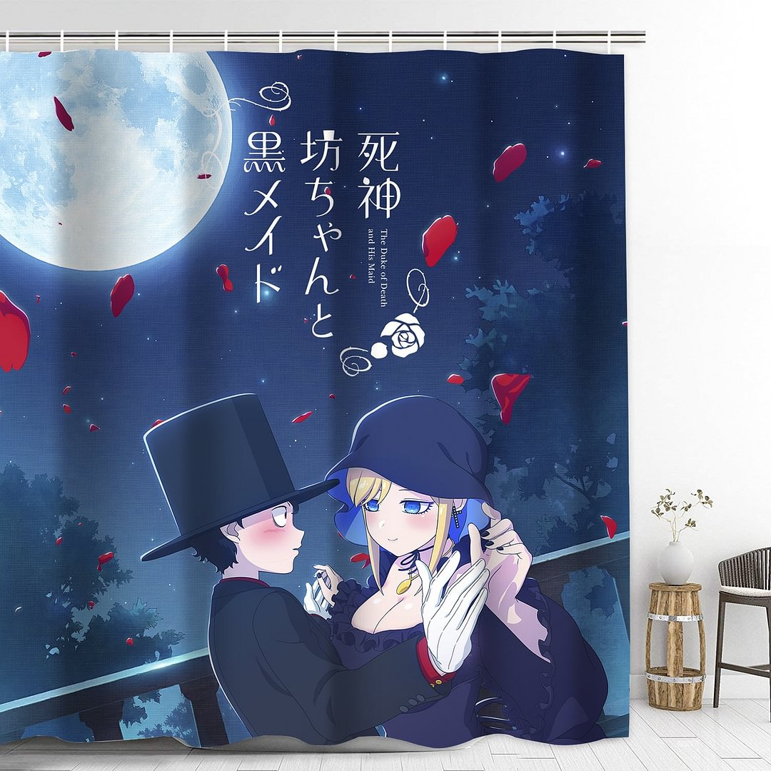 The Duke of Death and His Maid Shower Curtain with Hooks Thicken Waterproof Home Decoration