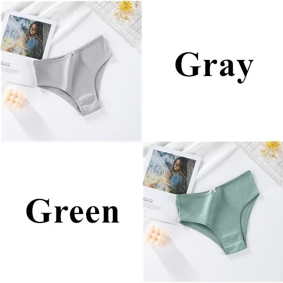 M-XL Cotton Panties Female Underpants Sexy Panties for Women Briefs Underwear Intimate Plus Size Pantys Lingerie 4 Solid Color