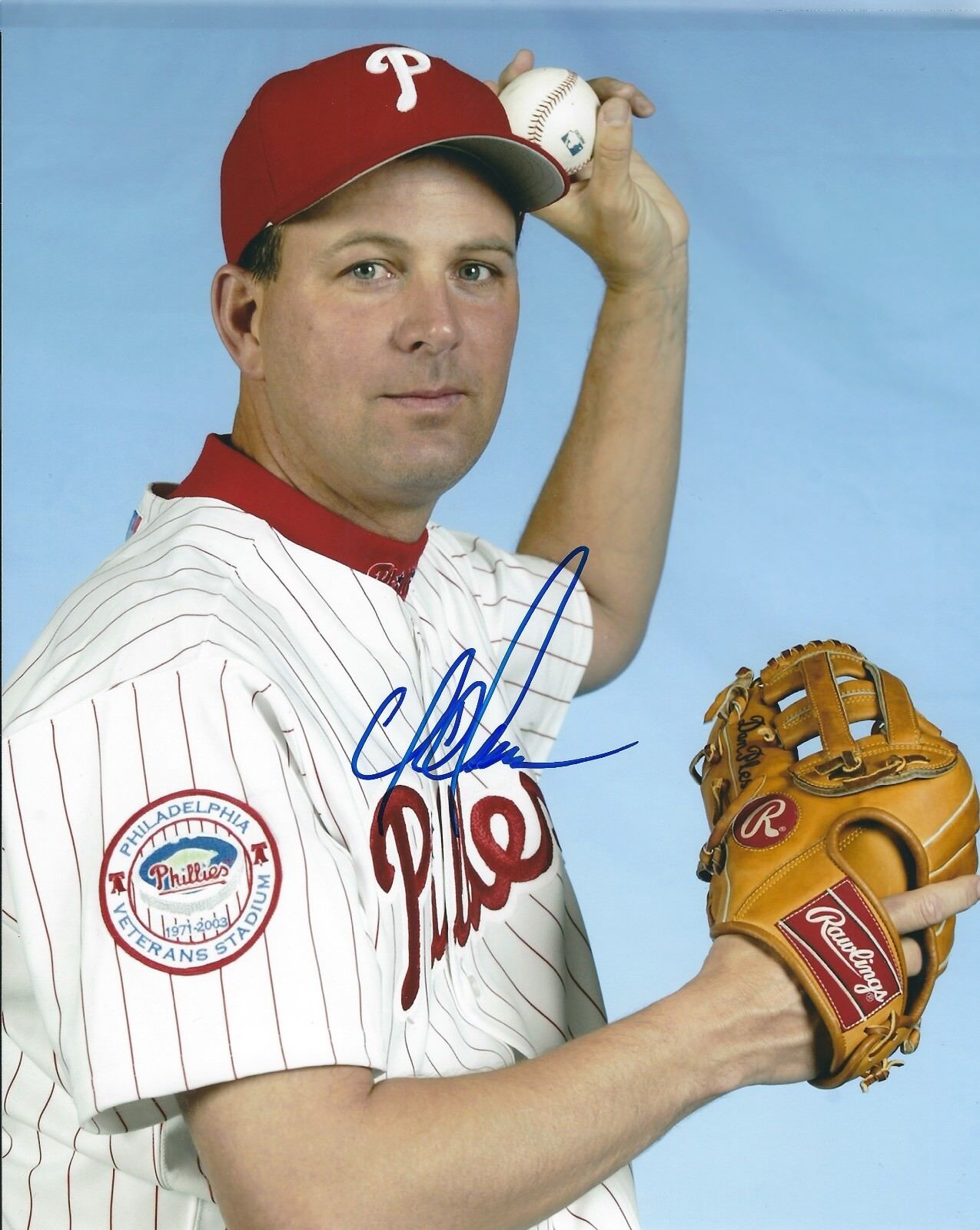 Signed 8x10 DAN PLESAC Philadelphia Phillies Autographed Photo Poster painting - COA