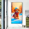 uk.everydayedeals (Limited Stock)Diamond Painting - Full Round - Dog in the Sunshine Snow(40*70cm)