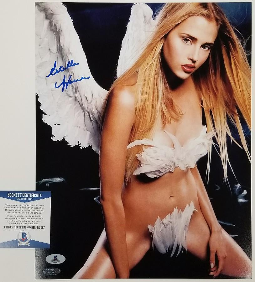 ESTELLA WARREN Signed 11x14 Photo Poster painting #7 Victoria's Secret Model ~ Beckett BAS COA