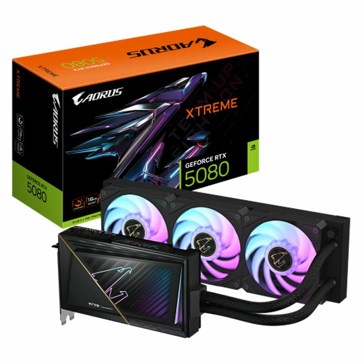 Graphics card Gigabyte GV-N5080AORUSX W-16GD GEFORCE RTX 5080 16 GB GDDR6