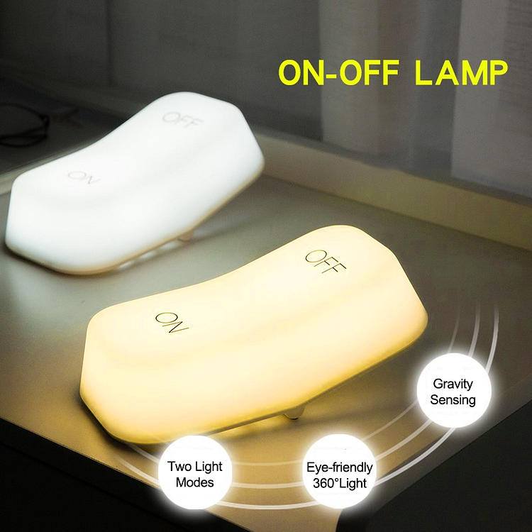 Gravity Sensing ON/OFF Lamp - Tilt Control Romantic Breathing LED Night Light - Appledas