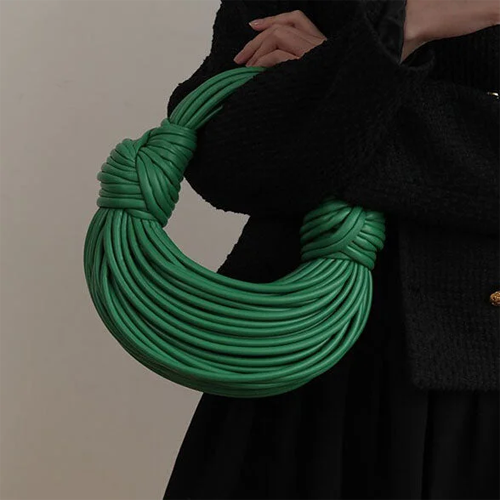 Handwoven Noodle Rope Knotted Bags