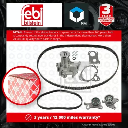 Dronehint Timing Belt & Water Pump Kit fits MITSUBISHI DELICA 2.5D 95 to 00 4D56-TD Set Parts