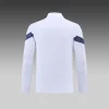 2022/2023 Olympique de Marseille Half-Pull Training Suit White Football Jersey