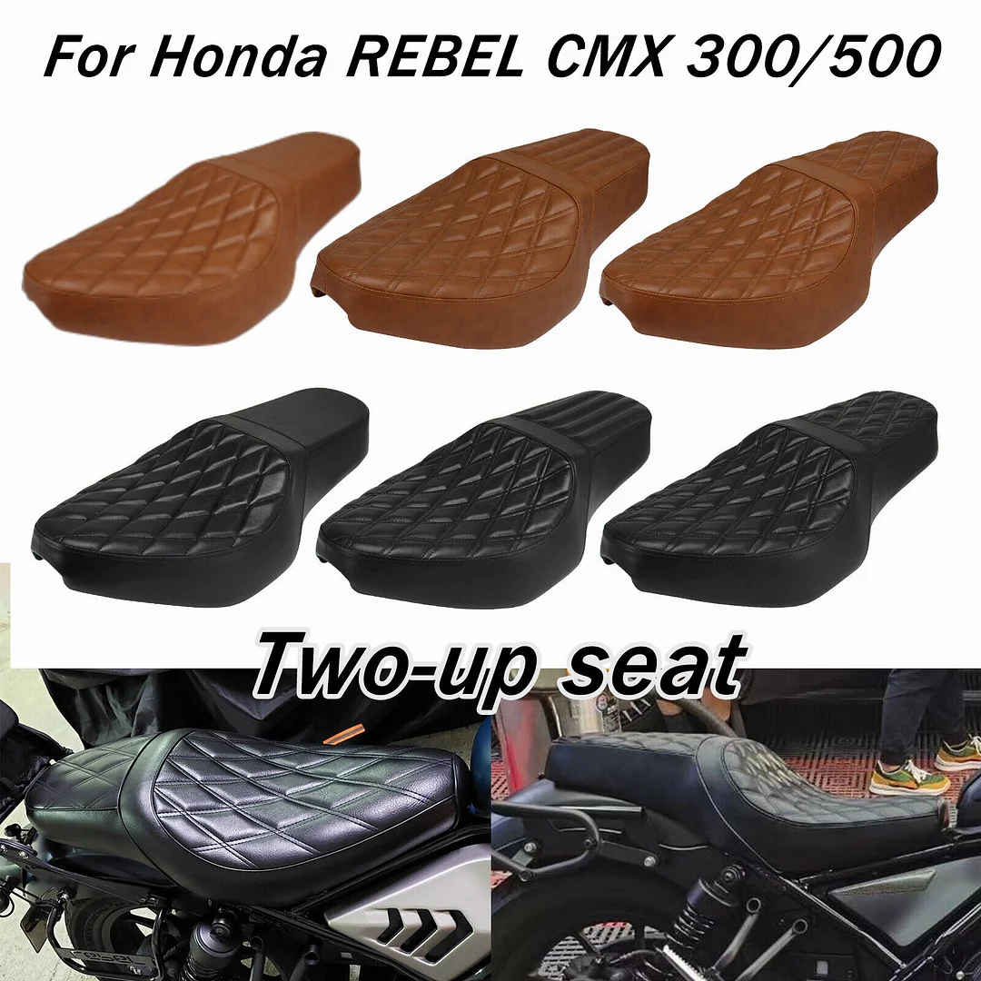 Two-up Seat For Honda REBEL CMX300 CMX500 2017-2022 Front Rear Dual Double Cushion