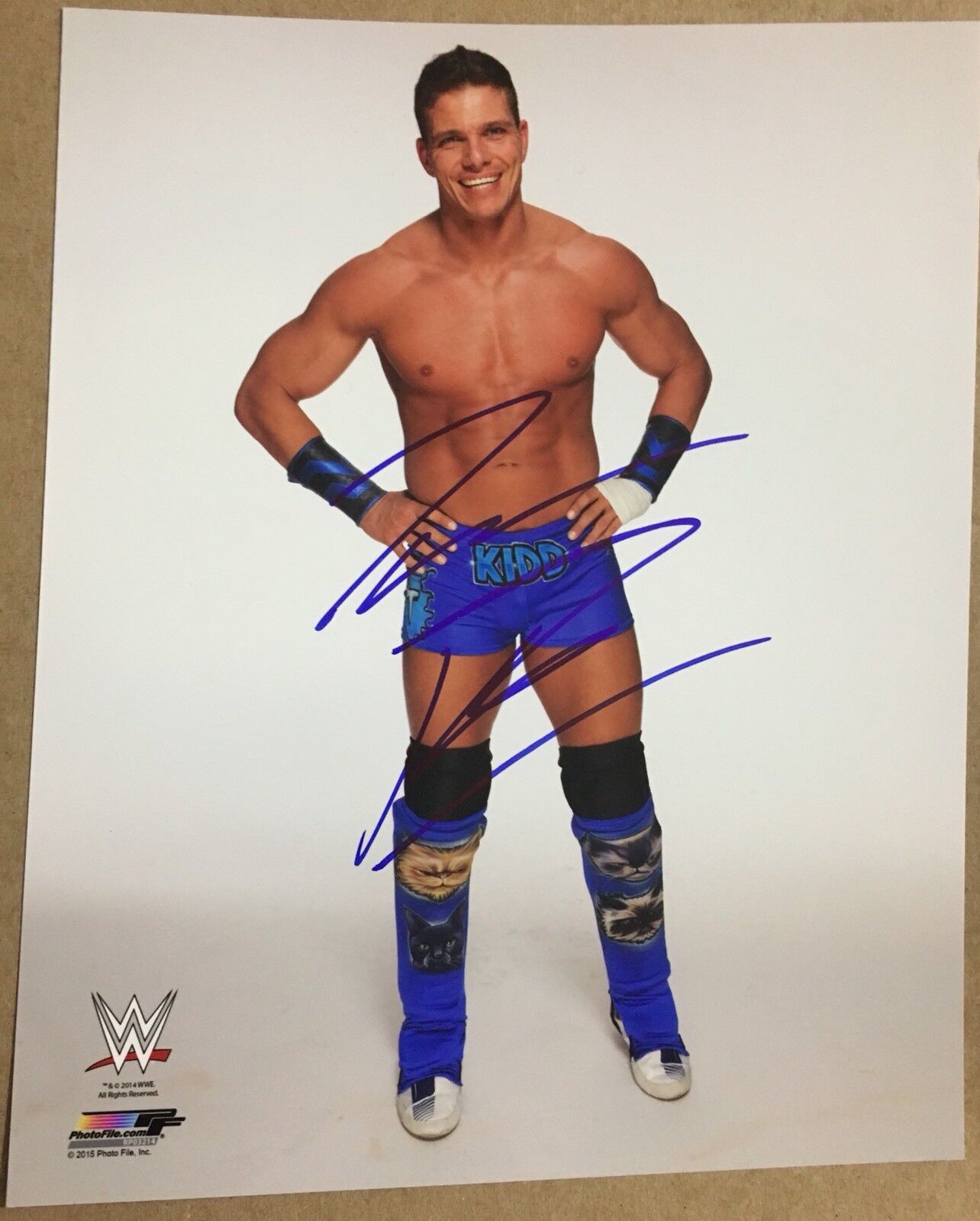 Tyson Kidd 8x10 Signed Official WWE Photo Poster paintingFile Raw NXT Autograph AEW WCW NWO TNA