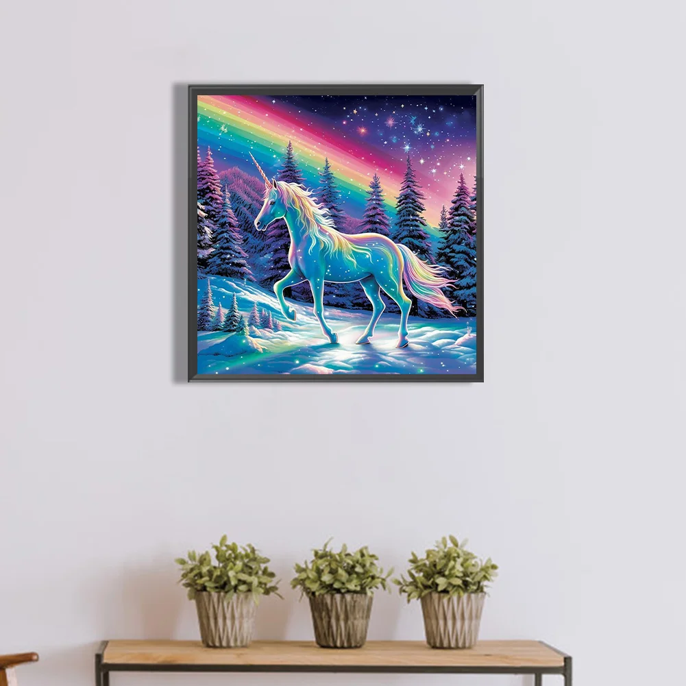 Full Round Diamond Painting 40*40cm - Unicorn