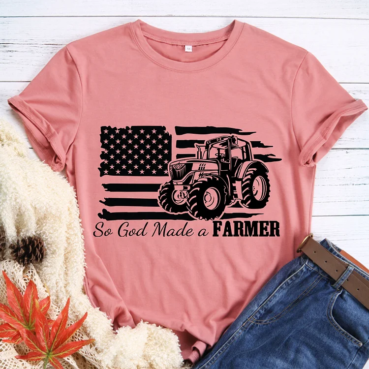 So God Made A Farmer Blessed T-shirt-BSTCAH2012