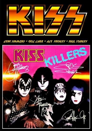 KISS - SIGNED LP COVER - KILLERS - Photo Poster painting POSTER INSERT