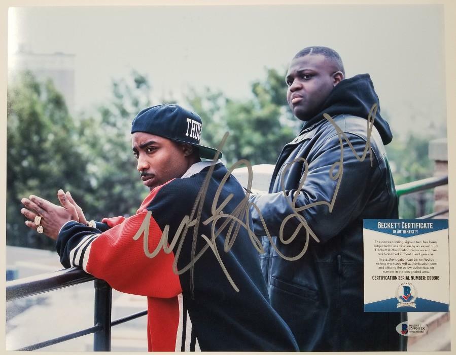 WAVVY JONES + MARCC ROSE Signed 11x14 UNSOLVED MURDERS TUPAC BIG Beckett BAS COA