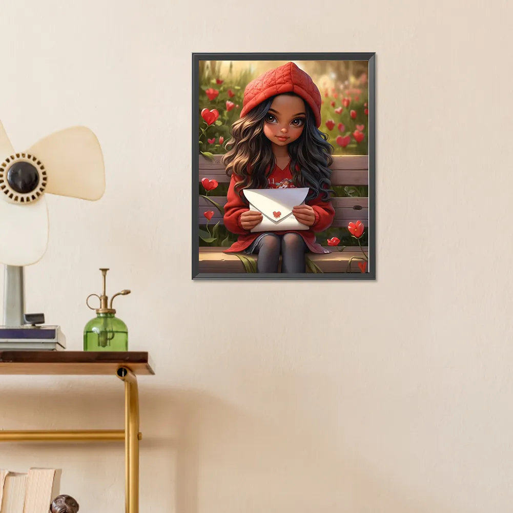 Full Round Diamond Painting 40*50cm - Sweet Girl