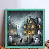 (Multi-Style)Halloween Haunted House-11CT Stamped Cross Stitch 50*50cm/19.69*19.69in tapestrymarket