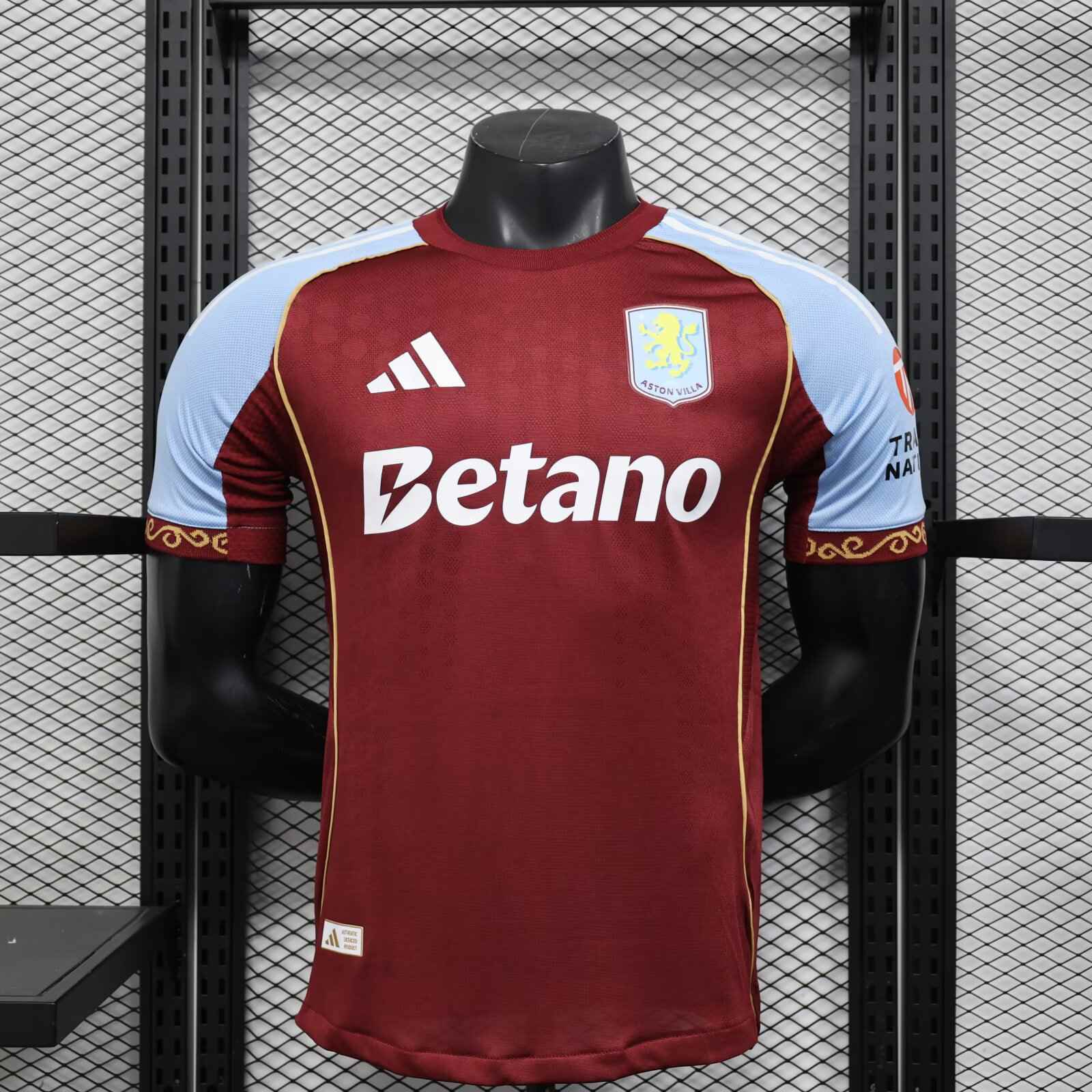 2025/2026 Player Version Aston Villa Home Football Shirt 1:1 Thai Quality（The player version jersey is a bit tight, please pay attention to the size selection）