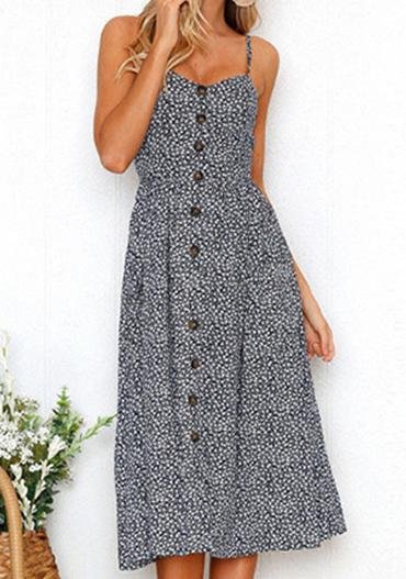 Cute Polka Dot Printed BB Midi Dress August Lemonade August Lemonade