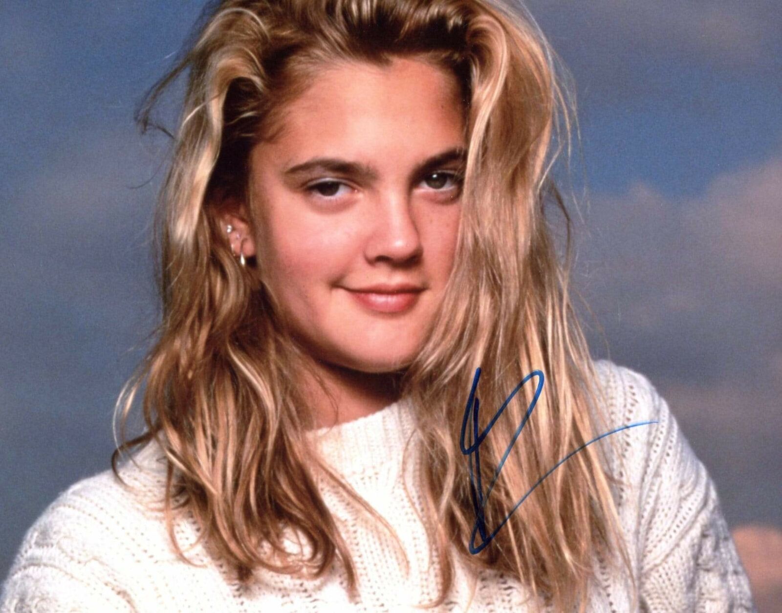 Drew Barrymore ACTRESS & MODEL autograph, In-Person signed Photo Poster painting