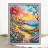 Flowers Landscape-11CT Stamped Cross Stitch 40*55cm/15.75*21.65in tapestrymarket