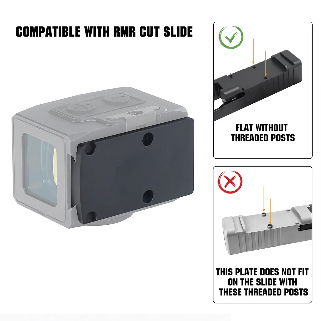 ohhunt® Red Dot Sight RMR to ACRO Adaptor Plate