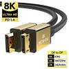 2022 New DP 1.4 Cables Displayport to DP to mini DP Support 8K 60Hz 4K 144Hz/120Hz 2K 165Hz 32.4Gbps HDR video cable - SIKAI CASE