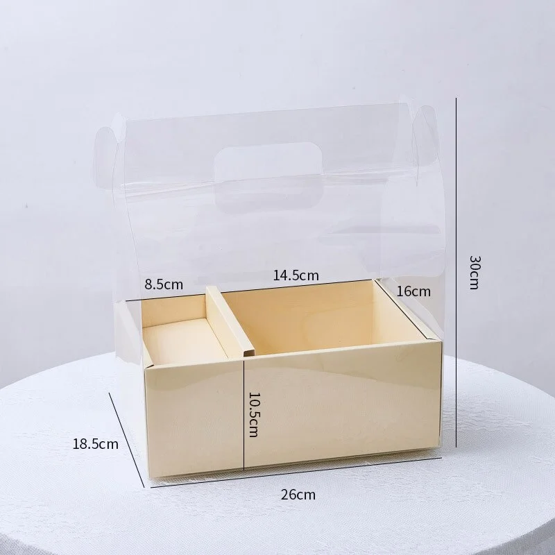 Nigikala Flower Cake Box Gift Boxes Net Creative Panoramic Packaging