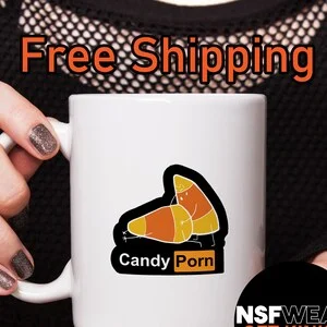 pornhint Pornhint Candy Porn Funny Halloween 11oz or 15oz Ceramic Coffee Mug Sexy Kinky Fetish Adult Mature Gift FREE SHIPPING