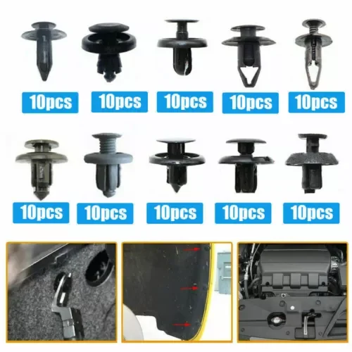 Dronehint Set of 100 pcs Car Body/Bumper Push Pin Rivet Retainer Trim Moulding Clip Parts (For: Acura) Parts