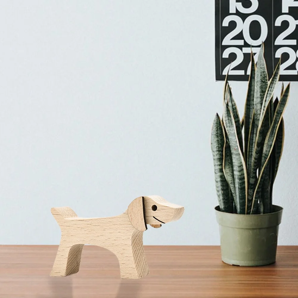 Personalise Dog Home Decor Figurines Handmade Ornaments Home Decoration Miniature Figurines For Bedroom Home Office Shelf Decor