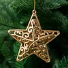 Golden Christmas's Tree Hollow Hanging Decor Balls