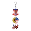 DIY Independence Day Diamond Painting Double-Sided Keychain