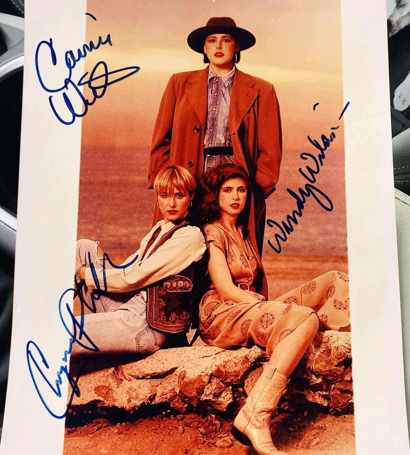 Wilson Phillips Autographed 8x10 All 3 Chynna Phillips HOLD ON Release Me Carnie