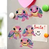 5PCS DIY Diamond Painting Refrigerator Magnets Sticker Kit (Colourful Turtle)