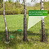 6 Pcs Tree Trunk Protector Metal Plant Guard Protectors with Zip Ties & Stakes