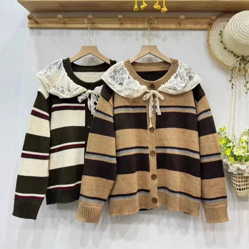 Chicfifth Sweater Women Winter Long Sleeve High Quality Autumn Vintage Top Knitted Cardigan