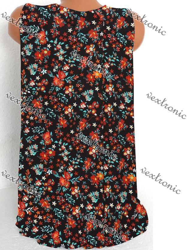 Women Half Sleeve V-neck Solid Color Dress