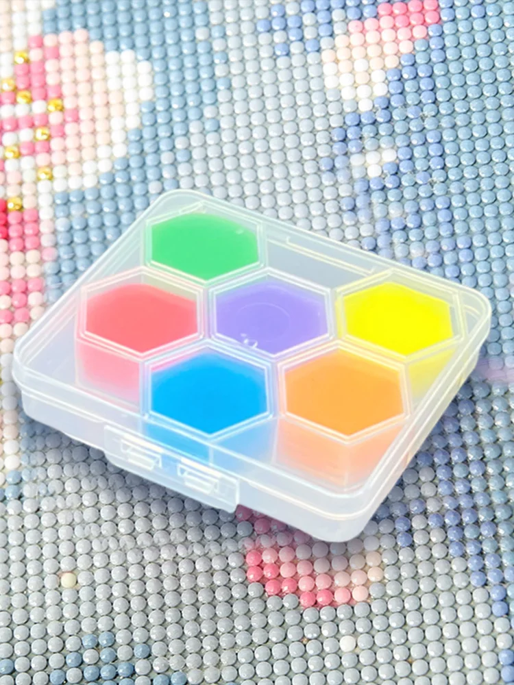 30/120Pcs Diamond Embroidery Drill Mud Kit with Box Diamond Mosaic Glue Clay Set