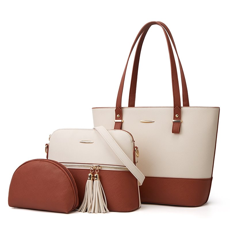 3Pcs Handbag Set for Women, Tote Bags, Shoulder Bag, Top Handle, Satchel Hobo Purse