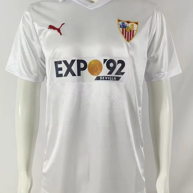 Retro 1987-1990 Sevilla Home football jersey