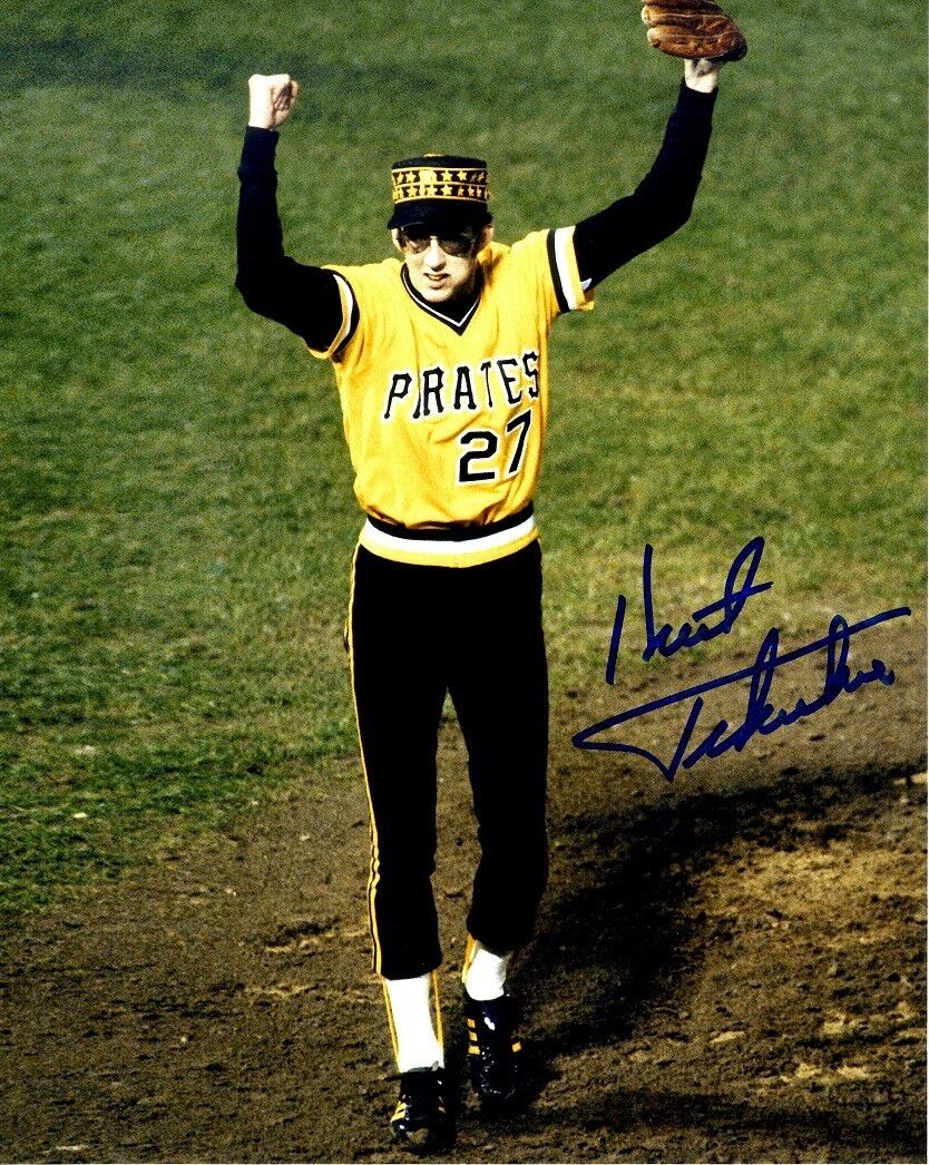 Signed 8x10 KENT TEKULVE Pittsburgh Pirates Autographed Photo Poster painting - COA