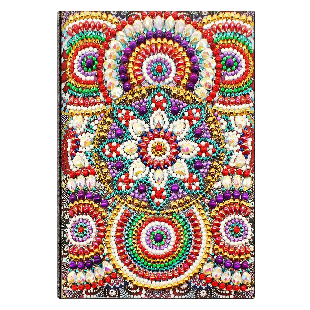 

Mandala-DIY Creative Diamond 50 Pages A5 Notebook, 501 Original