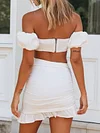 Bodycon Off-The-Shoulder Two-Piece Suits